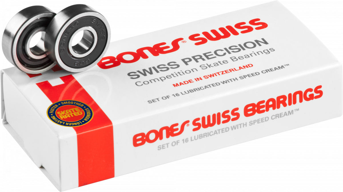 Bones Swiss Bearings - 16-pack | Department of Skate