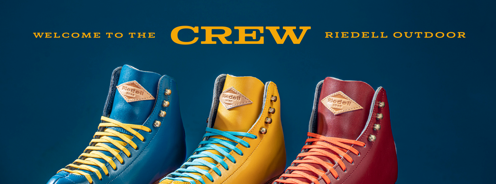 Riedell Crew Skates - Ocean, Turmeric and Crimson 