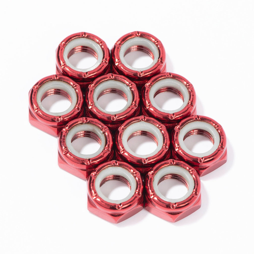 Defiant Upgrades Axle Nuts - Red