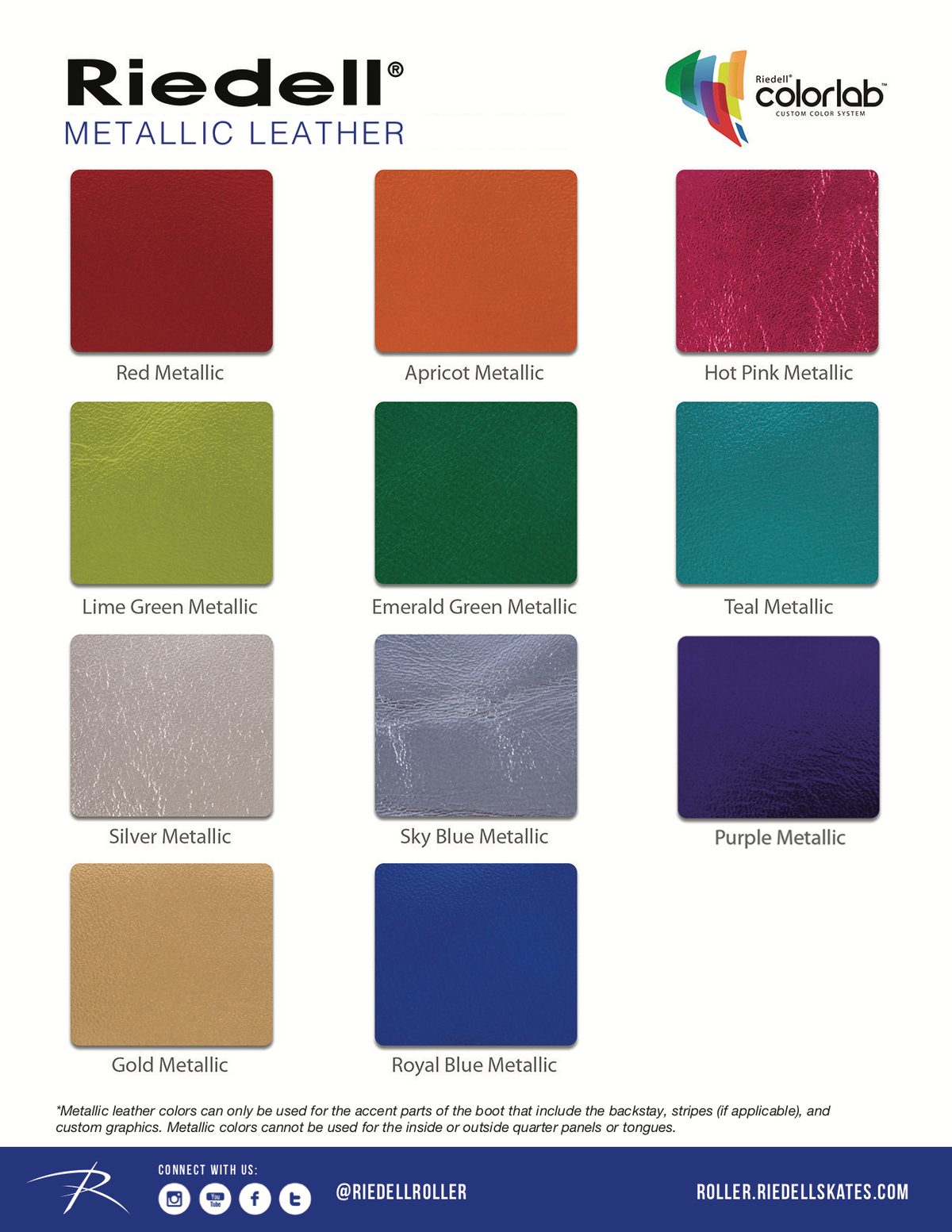 Metallic Royal Riddell Color Riedell ColorLab | Department of Skate